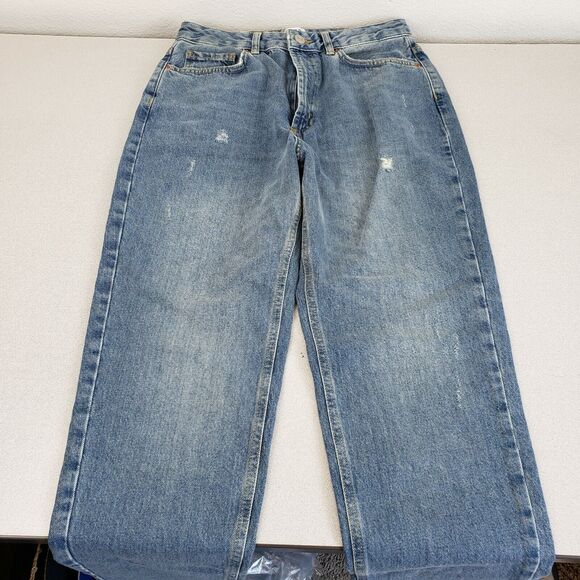 BDG Urban Outfitters Womens Blue High Rise Light Wash Denim Mom Jeans Size 28 - Picture 2 of 5